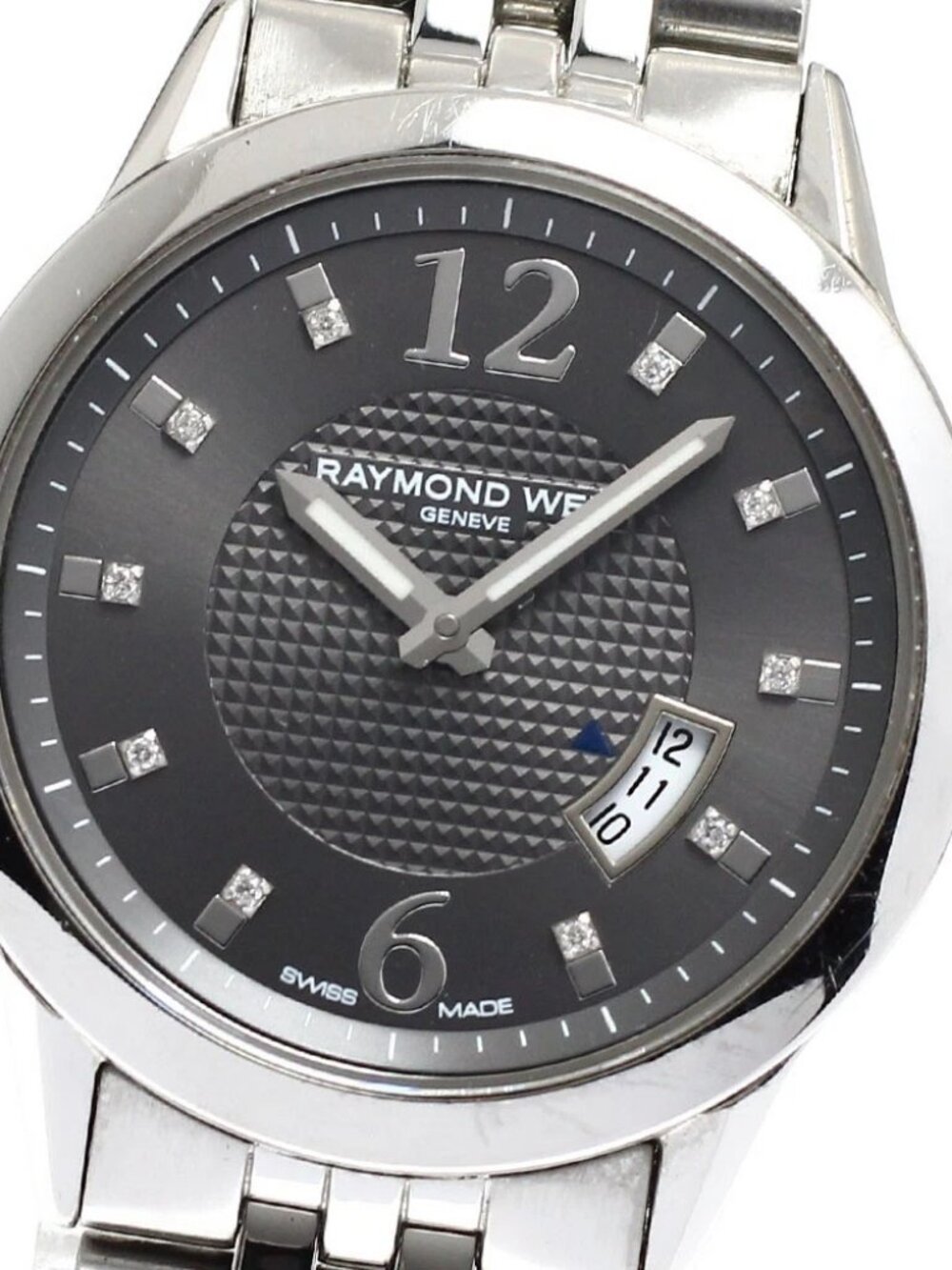 RAYMOND WEIL freelancer 5670-ST-05645 Date 10P diamond Quartz Ladies_918434